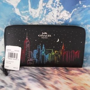 COACH NEON SKYLINE WALLET - NEW WITH TAG -